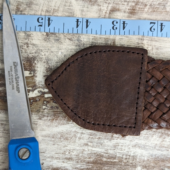 Vintage Chico's Genuine Leather Moroccan Belt M/L - Picture 8 of 10